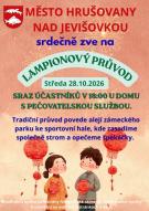 lampiony v průvodu