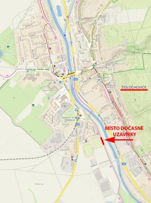 Uzavírka Židlochovice